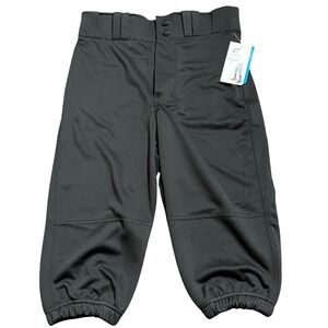 CHAMPRO Youth L Black Knicker Baseball Pants Loose Fit TEK KNIT Fabric Youth L